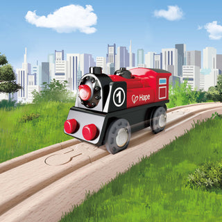 Hape Toys - Hape Battery Powered Engine - Toy Train Engine for 3+ Years
