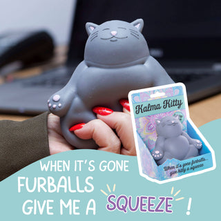 Boxer Gifts - Squishy Stress Toy - Kalma Kitty - Novelty Fidget Squishies